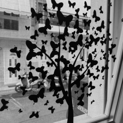 Αυτοκόλλητο βιτρίνας-Δέντρο